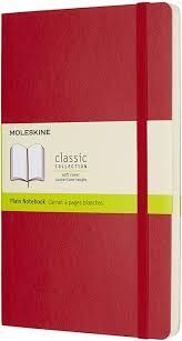 LIBRETA CLASICA TAPA BLANDA ROJO ESCARLATA L LISA