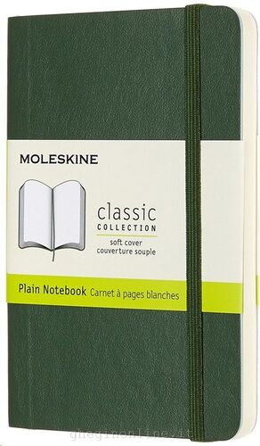 LIBRETA CLASICA TAPA BLANDA VERDE MUSGO P LISA