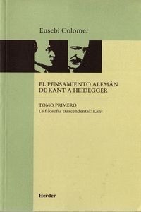 PENS.ALEM. KANT-HEIDEG. TOMO 1
