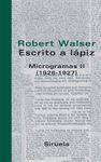 ESCRITO A LAPIZ MICROGRAMAS VOL.II 1926-1927