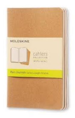 LIBRETAS CAHIER MARRON KRAFT P LISAS (SET DE 3)