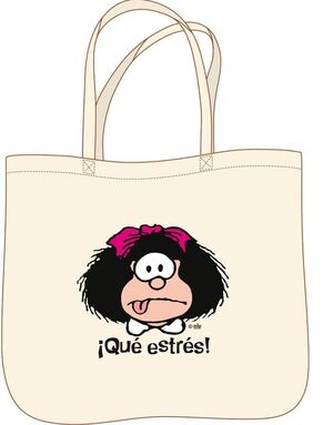 BOLSA MAFALDA.¡QUÉ ESTRÉS!