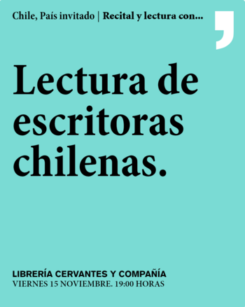 MADRID. Lectura de escritoras chilenas