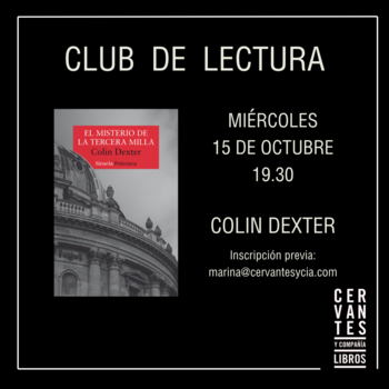 Club de lectura de 'El misterio de la tercera milla', de Colin Dexter