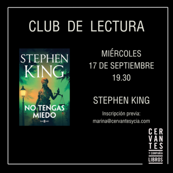 Club de lectura 'No tengas miedo', de Stephen King