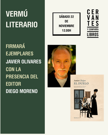 Vermú literario junto a Javier Olivares y Diego Moreno a partir de 'El duelo', de Antón Chéjov