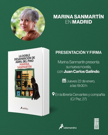 Presentación de 'La doble desaparición de Abril del Pino', de Marina Sanmartín 